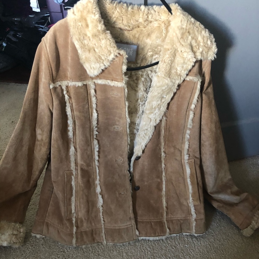 Wilson’s suede leather coat